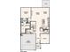 Main level floor plan showcasing the layout of the home, including the kitchen, great room, and owner's suite at 2573 Blue Sky Meadows Dr, Monroe, NC 28110