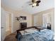 Spacious primary bedroom with two closets and an adjoining en-suite bathroom at 3005 Kansas City Dr, Monroe, NC 28110