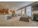 Open-concept living space connecting the kitchen, dining, and living areas, perfect for entertaining at 4011 Fenworth Ct, Fort Mill, SC 29715