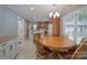 Eat-in kitchen featuring island, stainless appliances, and tiled floor at 4256 Wood Forest Dr, Rock Hill, SC 29732