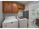 Laundry room featuring a washer and dryer along with cabinet storage at 4256 Wood Forest Dr, Rock Hill, SC 29732