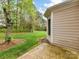 Expansive backyard with lush lawn, mature trees, and a natural setting for relaxation and outdoor activities at 4743 Morning Dew Ct # 4743, Charlotte, NC 28269