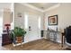 The foyer has beautiful floors and neutral paint, creating a welcoming and bright entrance at 609 Tysons Forest Dr, Rock Hill, SC 29732