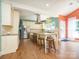 View of the kitchen features stainless steel appliances, a center island with stool seating, and lots of cabinet space at 6123 Glen Manor Dr, Charlotte, NC 28269