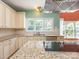 Kitchen with granite countertops, stainless steel appliances, gas cooktop, tiled backsplash, and lots of counter space at 6123 Glen Manor Dr, Charlotte, NC 28269