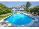 Gorgeous backyard featuring a pool, hot tub, lounge chairs, and putting green for relaxation at 6123 Glen Manor Dr, Charlotte, NC 28269
