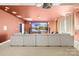 Stylish media room with large screen, projector, and comfortable seating for entertainment at 705 Brown Creek Dr, Matthews, NC 28104