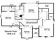 Detailed second-floor plan featuring primary bedroom, bathrooms, closets, and additional bedrooms at 7316 Versailles Ln, Charlotte, NC 28277