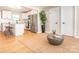 Open living space connecting the kitchen and living room with stainless steel appliances at 803 E 13Th St, Kannapolis, NC 28083