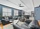 Inviting living room with open floor plan, stylish decor, and seamless flow to the kitchen at 8140 Laurel Run Dr, Charlotte, NC 28269