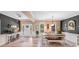 Elegant dining room featuring modern decor, natural light, and wood floors at 1016 Secretariat Dr, York, SC 29745