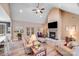 Inviting living room featuring a fireplace, vaulted ceiling and comfortable seating at 1016 Secretariat Dr, York, SC 29745