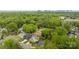 An aerial view of a neighborhood with tree-lined streets and diverse housing styles in the spring at 1113 Urban Pl, Charlotte, NC 28209