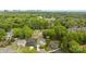 An aerial view shows a neighborhood with mature trees, houses, and the city skyline in the background at 1113 Urban Pl, Charlotte, NC 28209