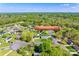 Wide aerial view of a home nestled in a green, leafy neighborhood, showcasing the property's location within the community at 1153 Doris Ct, Rock Hill, SC 29730