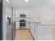 Modern kitchen featuring stainless steel appliances, granite countertops, and white cabinetry at 2032 Summey Ave, Charlotte, NC 28205