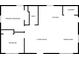 Layout of a simple floor plan with bedrooms, living room, kitchen, laundry, and dining area at 391 Springs East Rd, Lincolnton, NC 28092