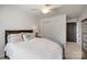 This is a bedroom featuring a ceiling fan, closet, doorway, and a dresser at 4032 Wild Turkey Ln, Indian Land, SC 29707