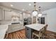 Modern kitchen design with stainless appliances, a center island, and grey cabinets at 4032 Wild Turkey Ln, Indian Land, SC 29707