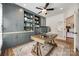 Stylish home office with custom cabinets, modern lighting, and hardwood floors for a professional workspace at 4032 Wild Turkey Ln, Indian Land, SC 29707