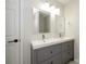 Stylish bathroom with double sink vanity and modern fixtures at 4133 Carl Parmer Dr, Harrisburg, NC 28075
