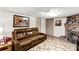 Cozy living room featuring a fireplace and comfortable seating at 510 N Jackson Rd, Lancaster, SC 29720