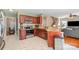 Modern kitchen with stainless steel appliances, granite countertops, and a breakfast bar at 591 Highland Ridge Rd, Mooresville, NC 28115