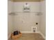 Laundry room with a shelf, wire hangers, a laundry basket, and hookups at 8225 Long Island Rd, Catawba, NC 28609
