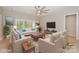Comfortable living room features stylish sofas and chairs, complemented by large windows providing ample light at 8225 Long Island Rd, Catawba, NC 28609