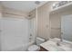 Bathroom featuring a large mirror, toilet, and full-size tub and shower at 831 Daly Cir, Fort Mill, SC 29715