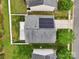 Overhead view of the home and its solar panels at 9612 Eagle Feathers Dr, Charlotte, NC 28214