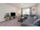 Cozy living room with a large sectional couch, TV, and plant at 1003 Dorsey Dr, Fort Mill, SC 29715