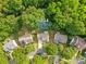 Stunning aerial view of a single Gathering house at 1014 Sandbox Circle surrounded by mature trees at 1014 Sandbox Cir, Indian Trail, NC 28079
