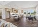 Modern kitchen with white countertops, large island, and stainless steel appliances at 1160 Springlake Rd, York, SC 29745