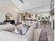 Bright living room with fireplace, open to kitchen and dining area at 1160 Springlake Rd, York, SC 29745