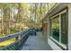 Back deck provides an outdoor space for relaxation, surrounded by nature and peaceful views at 1218 Donna Dr, Shelby, NC 28152