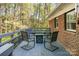 Back deck offering outdoor seating, ideal for enjoying nature and hosting gatherings in comfort and style at 1218 Donna Dr, Shelby, NC 28152