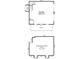 Floor plan of a garage and the storage space above, detailing the dimensions of each at 1441 Carmel Rd, Charlotte, NC 28226