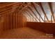 Unfinished attic space showing the roof and the framing structure of the build at 1504 Baileys Run, Gastonia, NC 28056
