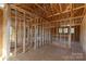 Interior view highlighting the exposed framing and construction of the house at 1504 Baileys Run, Gastonia, NC 28056