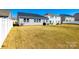 Spacious backyard featuring a patio, providing a serene outdoor living area with ample space for recreation at 19010 Hawk Haven Ln, Charlotte, NC 28278