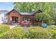 Charming brick home featuring manicured landscaping, black shutters, and inviting front porch at 2125 Kenilworth Ave, Charlotte, NC 28203
