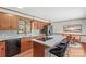 Eat in kitchen with modern appliances, marble countertops, and breakfast bar seating at 2281 Old Salisbury Concord Rd, Concord, NC 28025