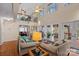 Bright living room with high ceilings, a balcony view, and large windows offering natural light and views at 276 Greyfriars Rd, Mooresville, NC 28117