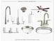 Display of brushed nickel hardware standards featuring fixtures and lighting options at 327 Lincoln Sw St, Concord, NC 28025