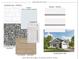 Selection sheet for the home showing kitchen backsplash, paint, siding, countertops, and flooring at 327 Lincoln Sw St, Concord, NC 28025
