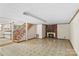 Spacious basement featuring a fireplace and stairs to the upper level at 3320 28Th Ne St, Hickory, NC 28601