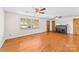 Spacious living room features gleaming hardwood floors, and abundant natural light at 3320 28Th Ne St, Hickory, NC 28601