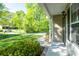 A covered porch of a well-maintained single-story home with green landscaping at 556 Westwood Dr, Kannapolis, NC 28081