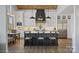 Modern kitchen with stainless steel appliances, a large island, and stylish pendant lighting at 5888 Wood Duck Way, Catawba, NC 28609